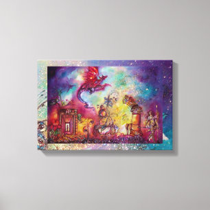 IMPRESSÃO EM TELA JARDIM DAS SOMBRAS PERDIDAS QUE ARVORAM DRAGÃO VER