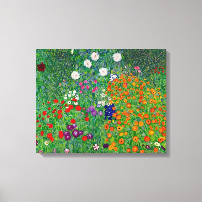 Impressão Em Tela Jardim de Algodão Gustav Klimt (Frente)