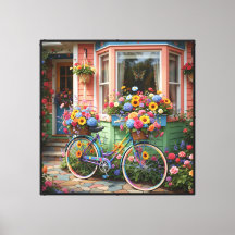 Jardim de Casa de Campo Caprichoso com Bicicleta F