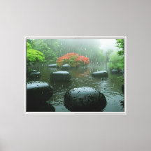 Jardim de Chuva Zen com Mapeamento Vibrante |