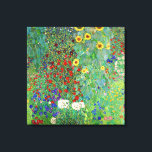 Impressão Em Tela Jardim de Fazenda Gustav Klimt com pintura de gira<br><div class="desc">Jardim de Fazenda Gustav Klimt com Sunflower Vintage Floral Art Nouveau</div>