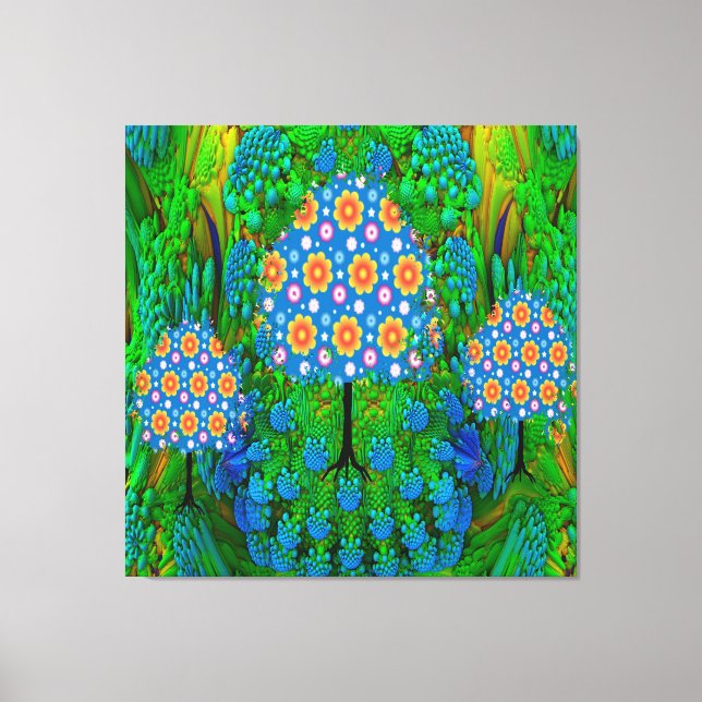 Impressão Em Tela Jardim de Verão (Frente)