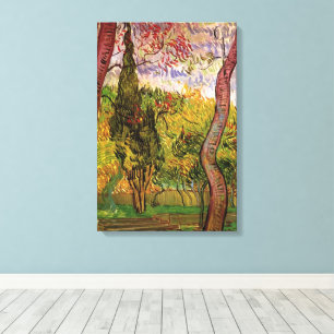 Impressão Em Tela Jardim do Hospital de Saint-Paul por Vincent van G