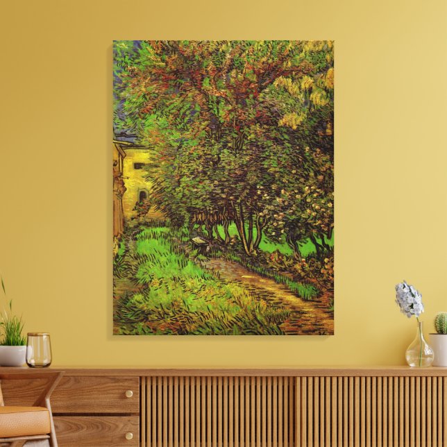 Impressão Em Tela Jardim do Hospital de Saint-Paul por Vincent van G (Insitu(Sala de estar))