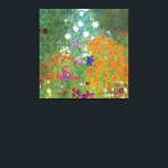 Impressão Em Tela Jardim Flor | Gustav Klimt<br><div class="desc">Jardim da Flor (1905-1907) do artista austríaco Gustav Klimt é uma obra-prima vibrante da arte do início do século 20. Esta exuberante e impressionista cena se rompe com flores coloridas numa tapeçaria mesmerante da natureza, refletindo o estilo decorativo do Klimt e o amor pelos motivos florais. As texturas ricas e...</div>