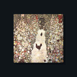 Impressão Em Tela Jardim Gustav Klimt Com Galos<br><div class="desc">Roosters em um jardim de Gustav Klimt.</div>