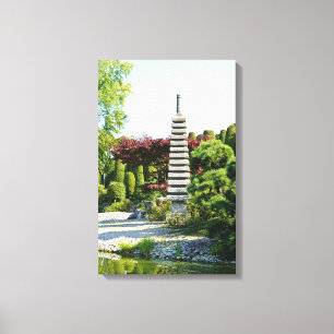 Impressão Em Tela Jardim Japonês em Tela Envelopada