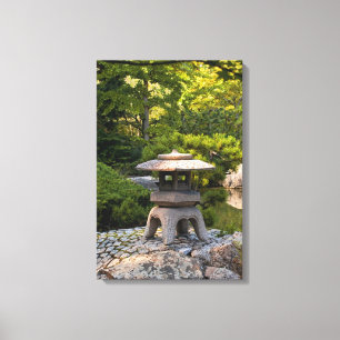 Impressão Em Tela Jardim Japonês - Estética Tradicional
