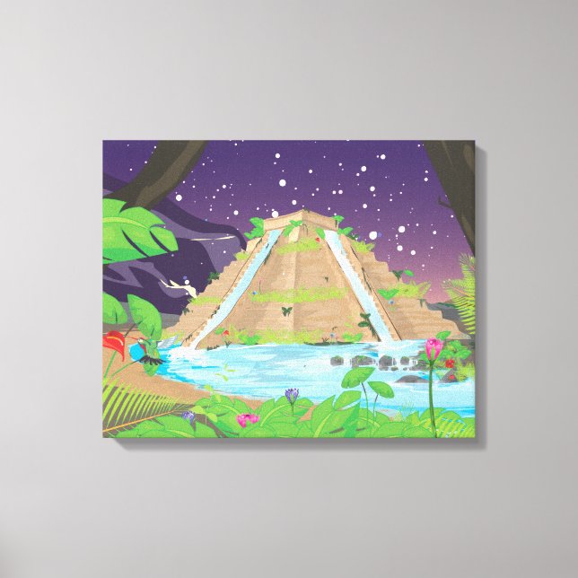 Impressão Em Tela Jardins de Pé da Babilônia (Frente)