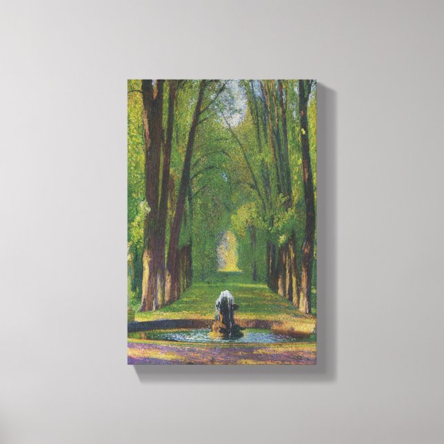 Impressão Em Tela Jardins do Palácio de Versalhes (França) (Frente)