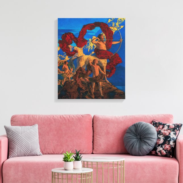 Impressão Em Tela Jason e seu professor | Maxfield Parrish | (Insitu(Sala de estar))