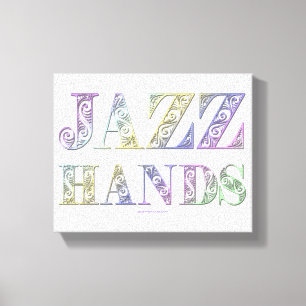 Impressão Em Tela Jazz artístico do SlipperyJoe Mãos presentes de