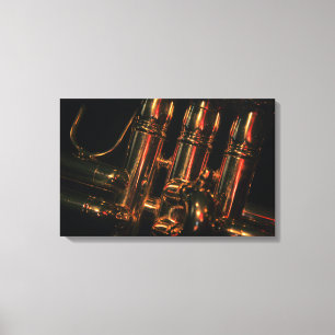 Impressão Em Tela Jazz da luz vermelha