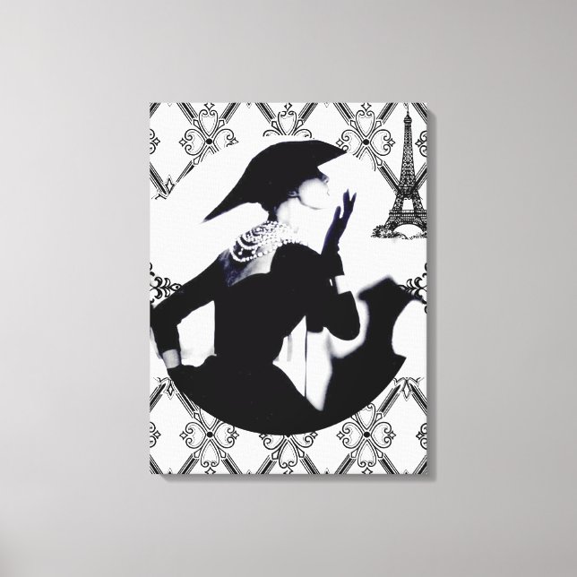 Impressão Em Tela Je T'aime Paris (I Love Paris) (Frente)