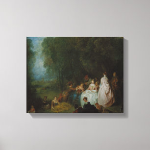 Impressão Em Tela Jean-Antoine Watteau - Recolha Pastoral