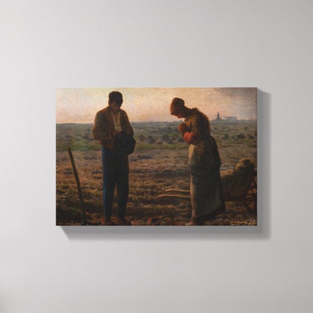 Impressão Em Tela Jean-Francois Millet - Angelus (Frente)