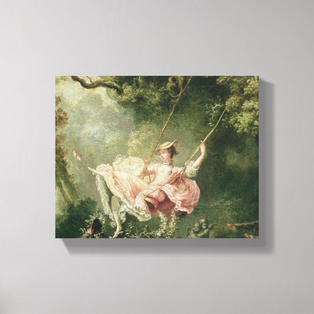 Impressão Em Tela Jean-Honore Fragonard - The Swing (Frente)