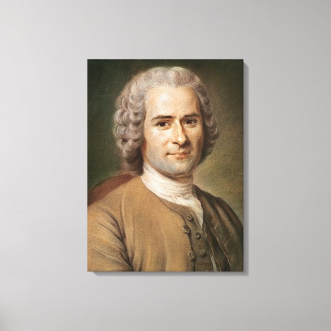 Impressão Em Tela Jean-Jacques Rousseau após 1753 (Frente)