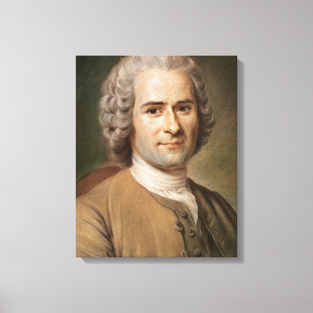 Impressão Em Tela Jean-Jacques Rousseau após 1753 (Frente)
