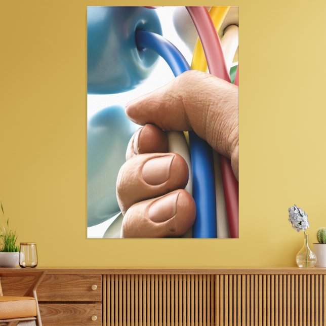 Impressão Em Tela Jeff Koons escultura "Buquê de Tulips" em Paris (Insitu(Sala de estar))