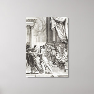 Impressão Em Tela Jehoiada, Alto Padre de Jerusalém Proclamando