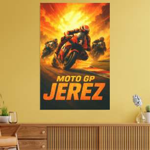 Impressão Em Tela Jerez Circuito de Velocidade MotoGP Grande Prêmio 