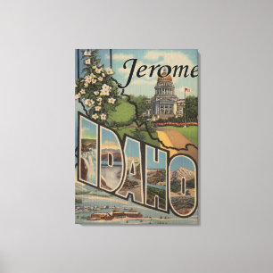 Impressão Em Tela Jerome, letra ScenesJerome de IdahoLarge,