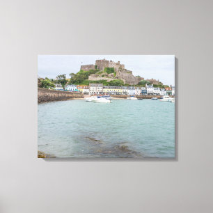 Impressão Em Tela Jersey Mont Orgueil Castle - tela de visualização