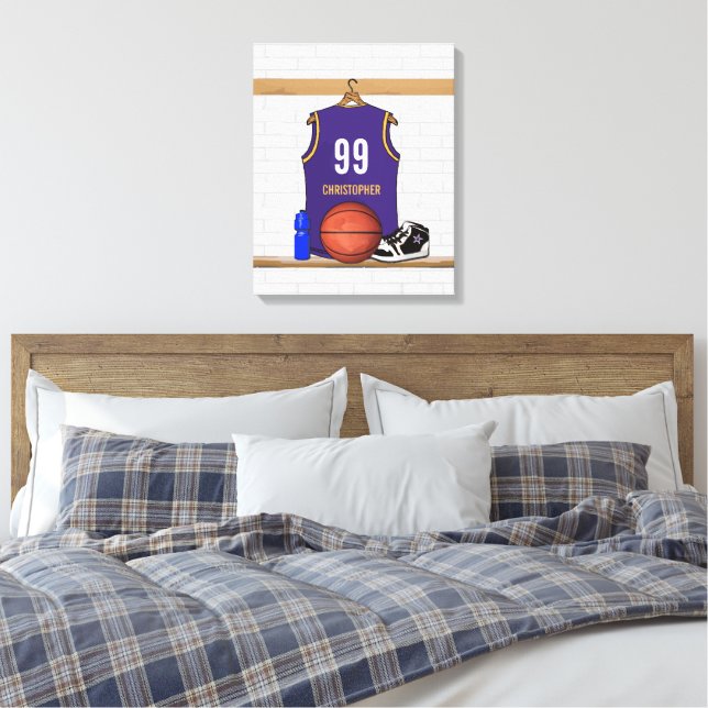 Impressão Em Tela Jersey Personalizada de Basquete (PG) (Insitu(Quarto))