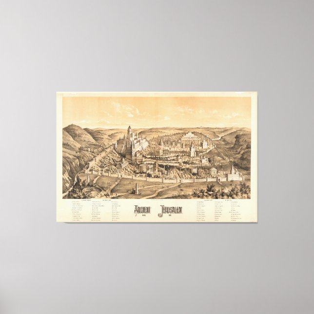 Impressão Em Tela Jerusalém Antiga, D.C. 65 (Frente)