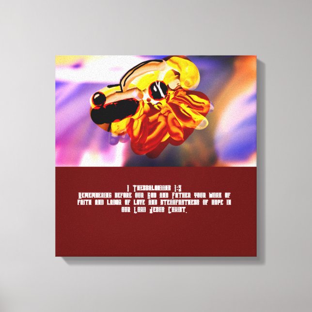 Impressão Em Tela Jesus ama (Frente)