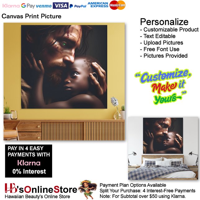 Impressão Em Tela Jesus Criando Tela Criança Imprimir Imagem Imagem  (Jesus Cradling Child Biblical Christian Canvas Print Picture 2.)