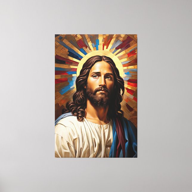 Impressão Em Tela Jesus Cristo - Luz da Fé (Frente)