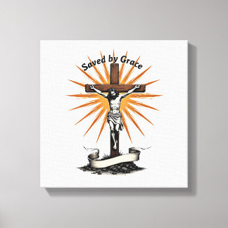 Impressão Em Tela Jesus Cross Faith Vintage Engraving Christian Shir