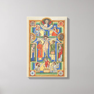 Impressão Em Tela Jesus Crucificado Iluminação Medieval