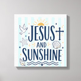 Impressão Em Tela Jesus e Lona de Sol