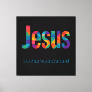 Impressão Em Tela Jesus geometric pattern Glossy Poster