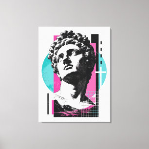 Impressão Em Tela Jesus Grego Retro Brutalista Colossenses 2:3