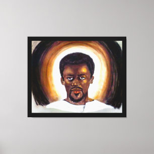 Impressão Em Tela Jesus preto