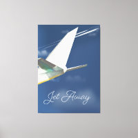 Jet Away poster de viagens.