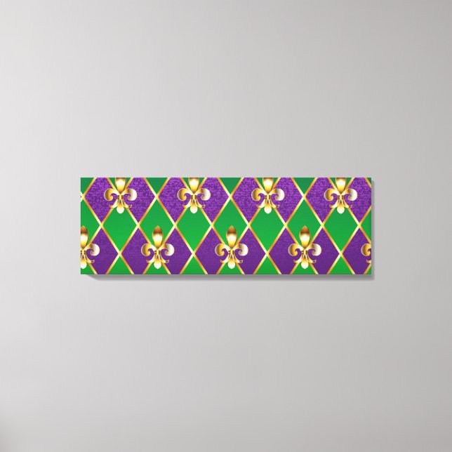 Impressão Em Tela Jewelry Background Mardi Gras (Frente)