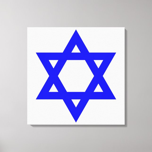 Impressão Em Tela ✡︎ Jewish Star de David (Frente)