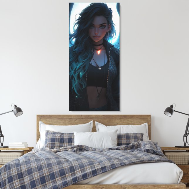 Impressão Em Tela Jinx como um anjo (Insitu(Quarto))