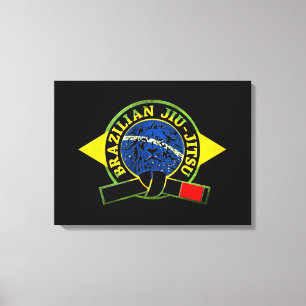 Impressão Em Tela Jiu Jitsu (Canvas)