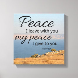 Impressão em tela João 14:27 | Paz Eu Deixo Com Vo