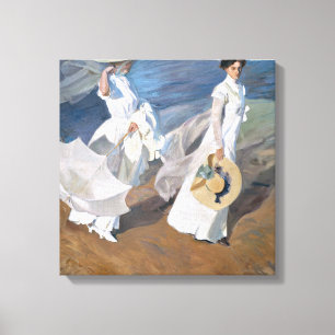 Impressão Em Tela Joaquin Sorolla - Mulheres caminhando na praia