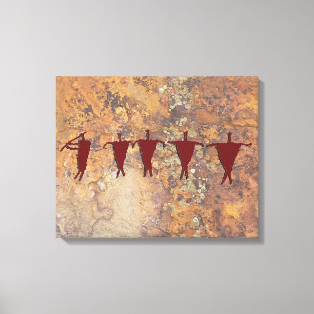 Impressão Em Tela Jogador de flauta e caravana (Frente)