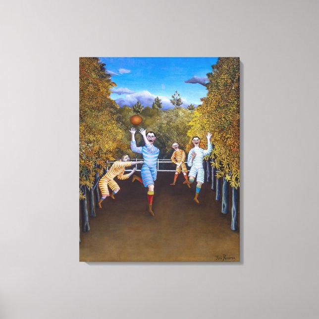 Impressão Em Tela Jogadores de futebol | Henri Rousseau | (Frente)