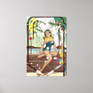 Impressão Em Tela Jogo da máquina de Pinball do vintage