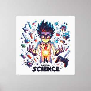 Impressão Em Tela Jogo de Concoção Química, Tema Ciência